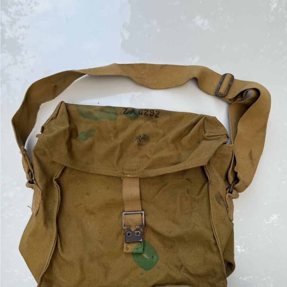 WW2 Canadian Signals Corps Satchel Radio Side Pack - Authentic Vintage